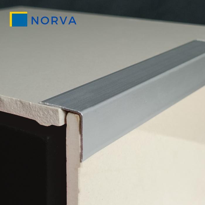 Norva List Siku L Tile Trim Alumunium Warna Gold Silver Ukuran 3 Meter