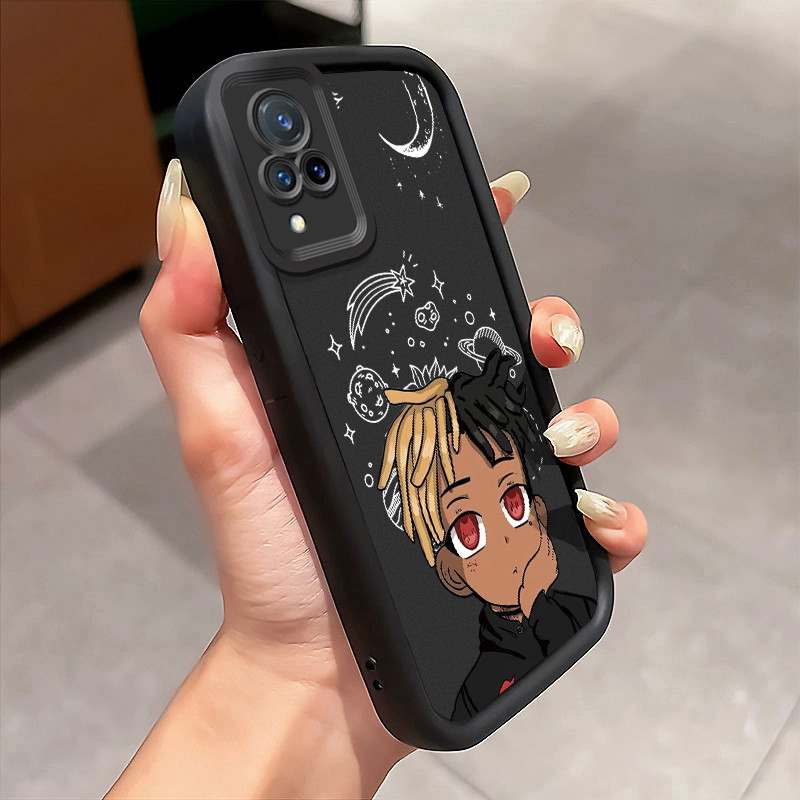 Casing Hp VIVO V21 5G V21s 5G V21E Y73 2021 Case Pria bergaya kampus Anti Gores Kasing silikon Cesin