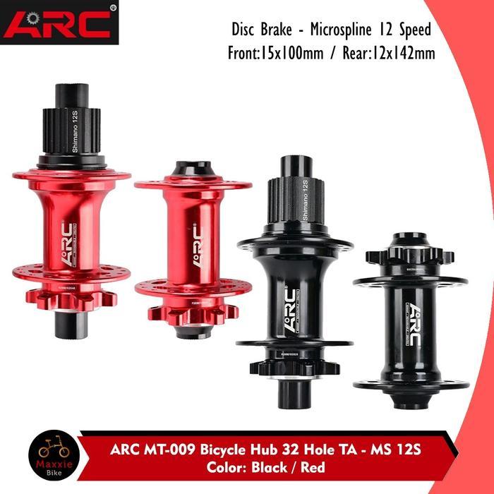 Hub FreeHub ARC MT009 32 Hole TA Microspline 12Speed Disc Brake Sepeda