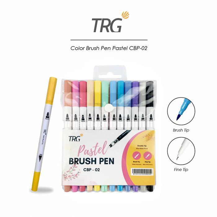 Trg Brush Pen Cbp-02 Double Tip 12 Warna