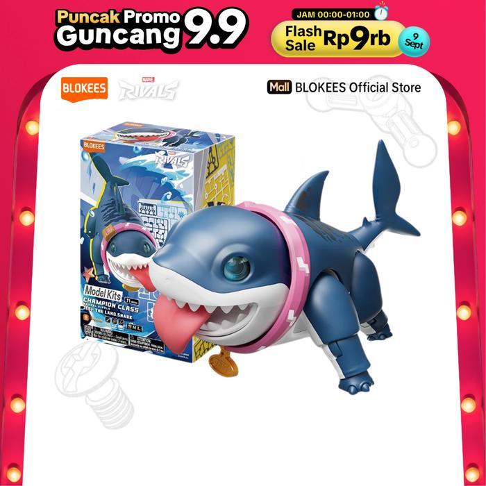 PROMO Blokees Marvel Rivals -Champion class-12-Jeff the Land Shark blokees CC12 BE5T QUALITY