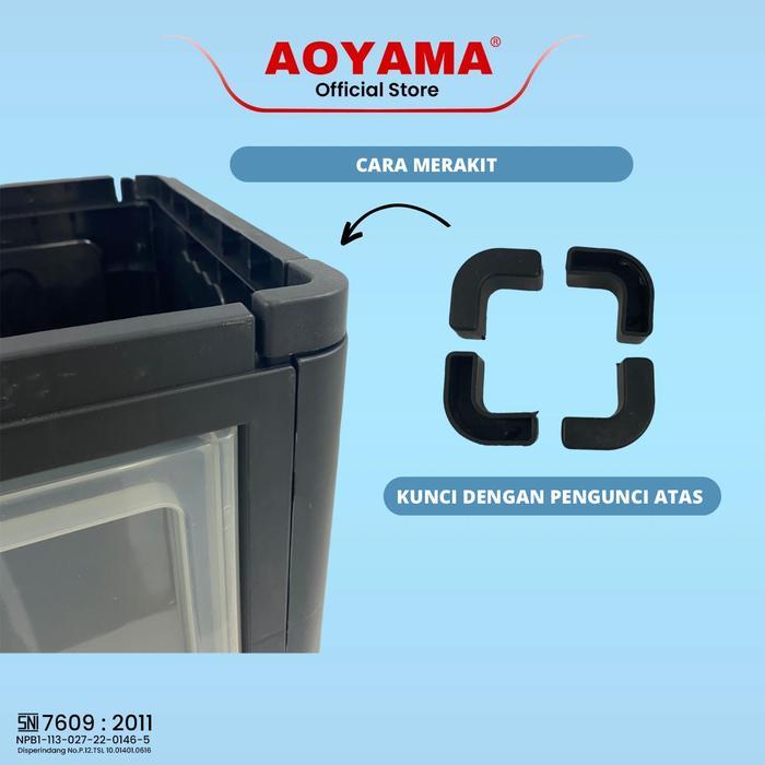 COD LEMARI CABINET 1 SUSUN AOYAMA MIX WARNA / LEMARI SERBAGUNA AOYAMA / BOX CABINET / MUDAH DI RAKIT