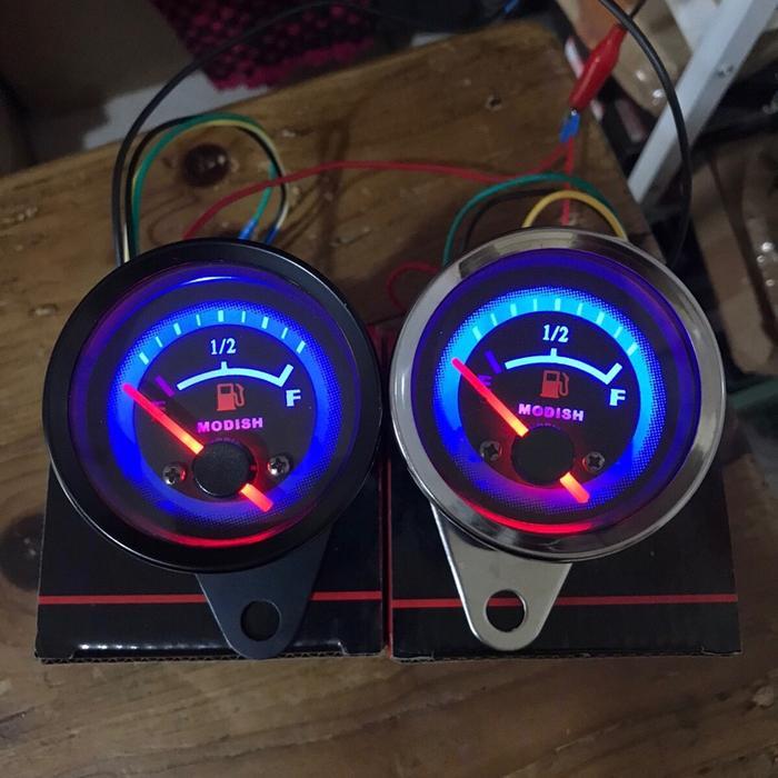 Promo Ampere Bensin Jarum Amper Bensin Fuel Meter Motor Mobil Ampere Bensin Jarum Lampu Led Ampere