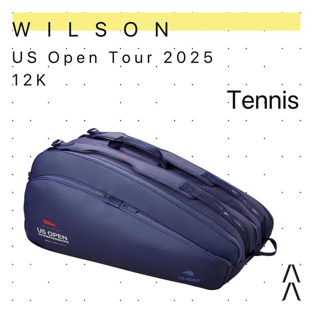 Wilson US Open Tour 2025 12R - Tas Padel Tenis - Tenis Racket Bag/Tenis Bag