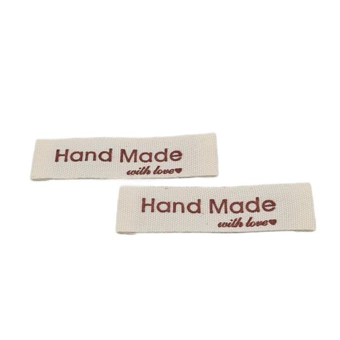 100pcs label baju piterban label katun halus label hijab bahan katun halus