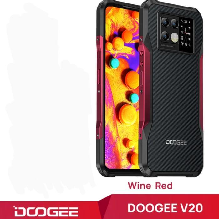 Doogee V20 5G Global Rugged Phone Outdoor - Wine Red