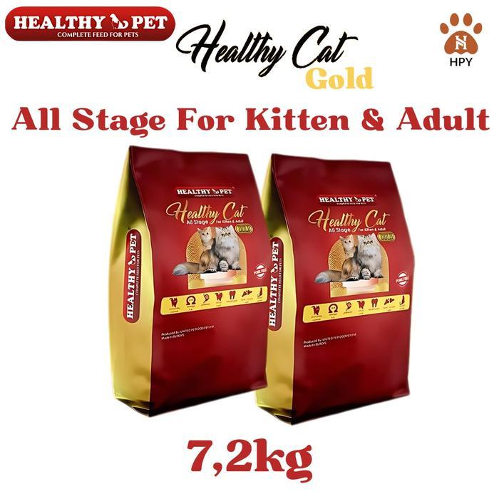 READY Healthy Pet Healthy Cat Gold All Stage 7,2kg Healthy Pet Healthy Gold Makanan Kucing Untuk