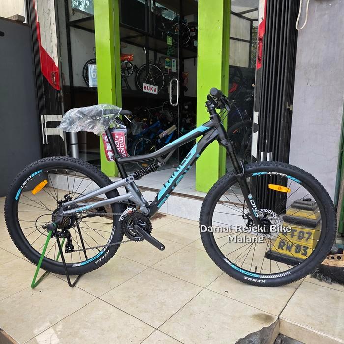 MTB 27.5" Thrill Oust T120 Comp MY25 21 speed Discbrake Mekanik - Fullsus - Gloss Green, M