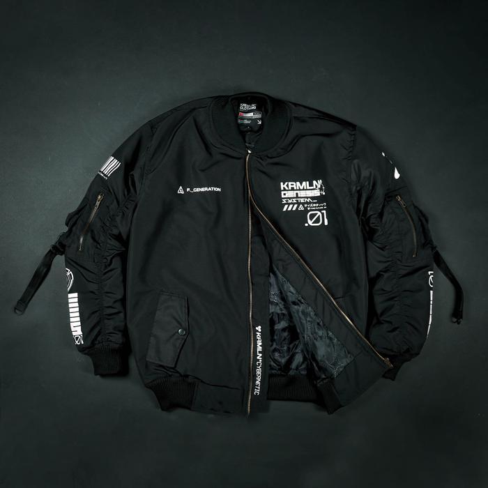 Kremlin Bomber Jacket - Genesis Black Terlaris