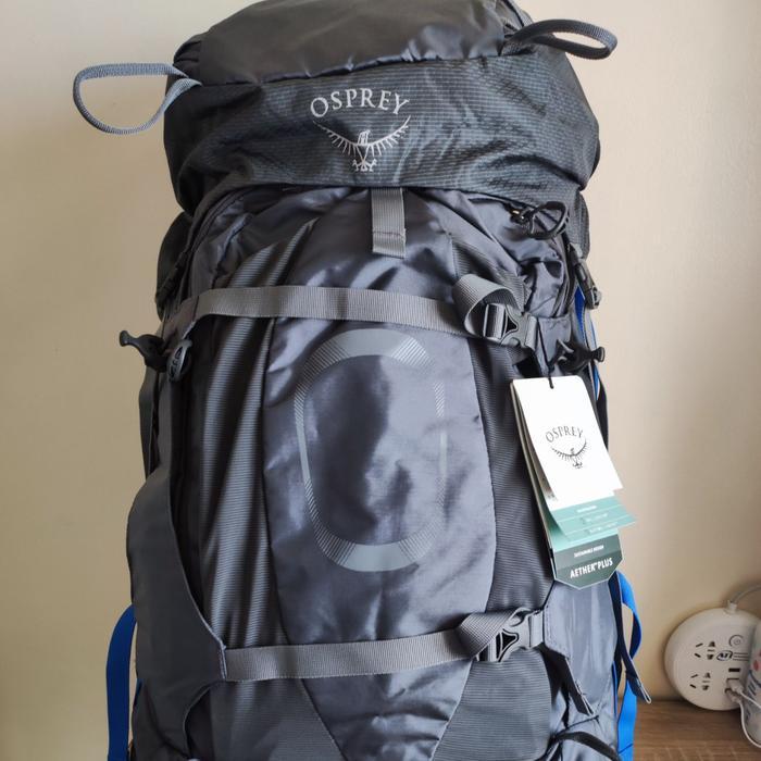 Ransel Kerir Carrier Osprey Aether plus 70 - abu