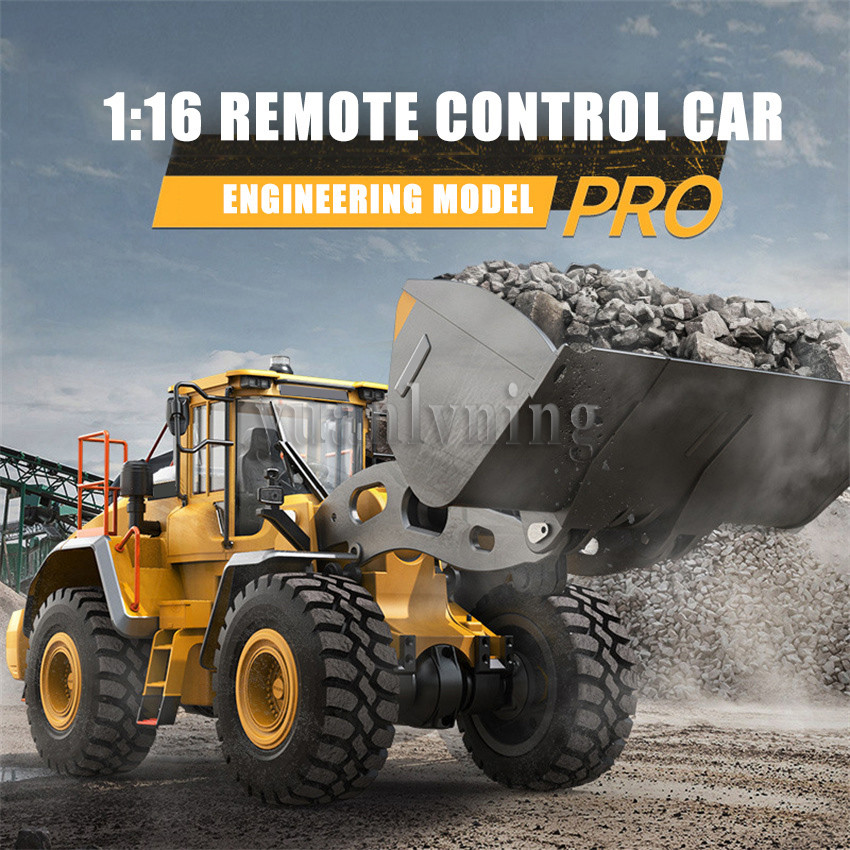 Toy Car 116 RC Full Metal Loader Excavator Electric Remote Control Alloy Rc Car Excavator