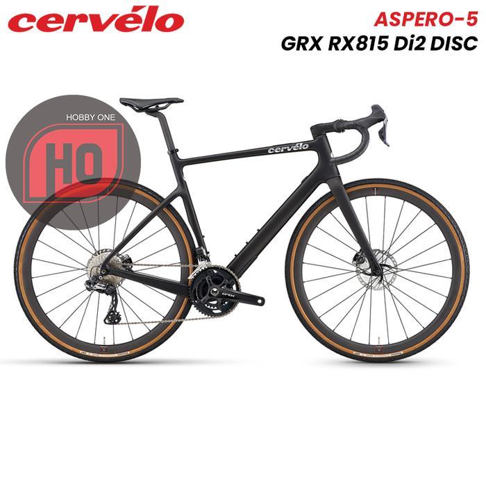 CERVELO ASPERO 5 GRX 815 Di2 DISC Carbon Black - Full Bike Gravel - 48