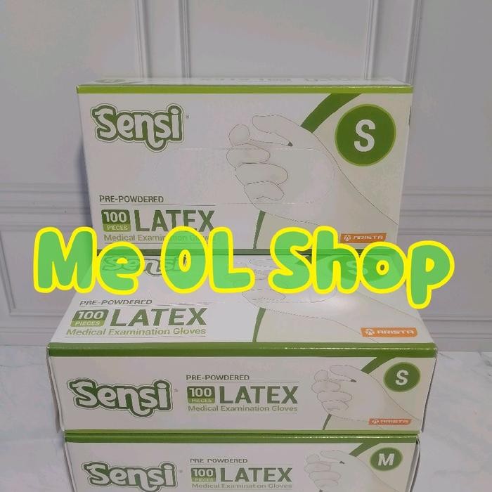 New SENSI GLOVES LATEX SARUNG TANGAN SENSI ISI 100