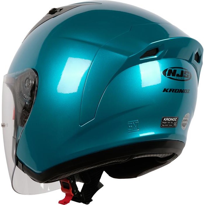 Njs Kronoz Blue Paradise - Helm Half Face Njs Kronoz Kronoz Polos Kronoz Ori Njs Ori Helm Polos Njs
