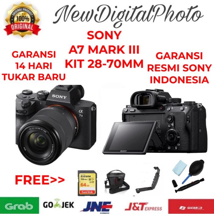 NEW SONY A7III / SONY A7 MARK III KIT 28-70mm - Sony A7 III GARANSI RESMI