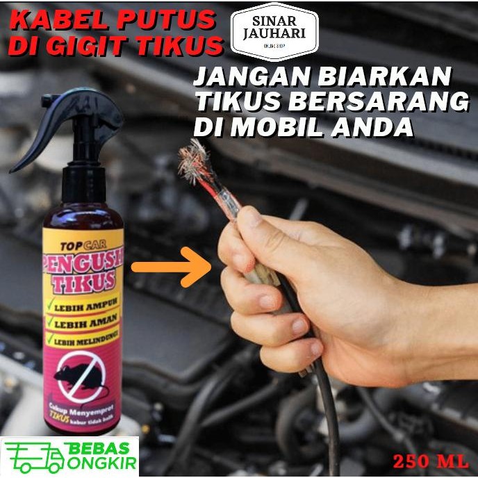 TopCar Pengusir Tikus, Pengusir Tikus, Obat Tikus, Semprotan Tikus