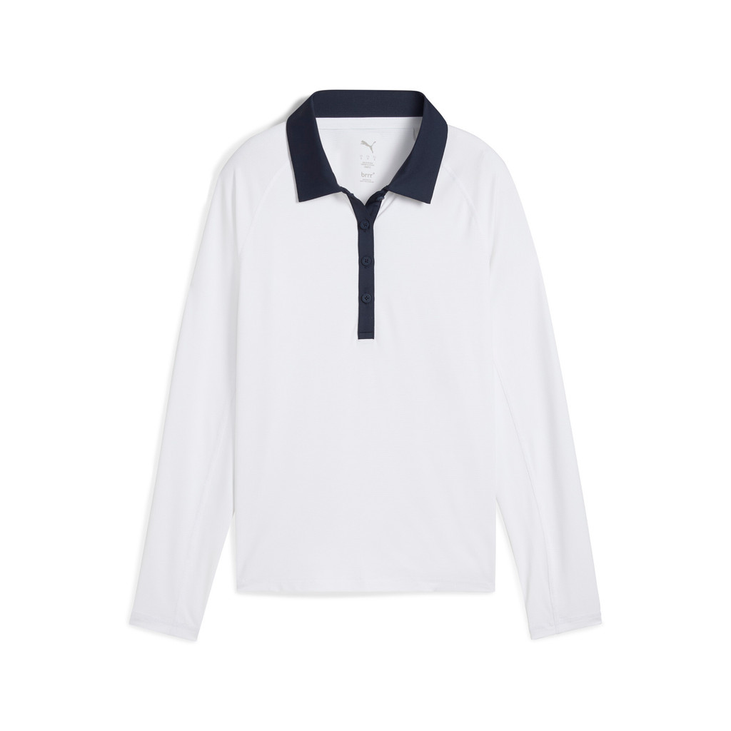 PUMA Kaus Polo Golf Lengan Panjang YOU-V Wanita