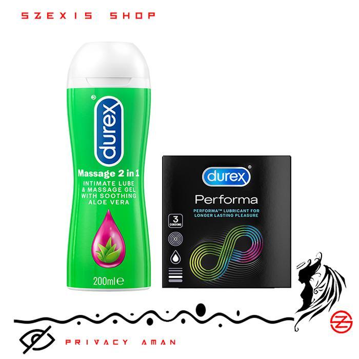 vts1- Paket Performa ( Durex Play Massage 2 In 1 + Durex Kondom Performa)