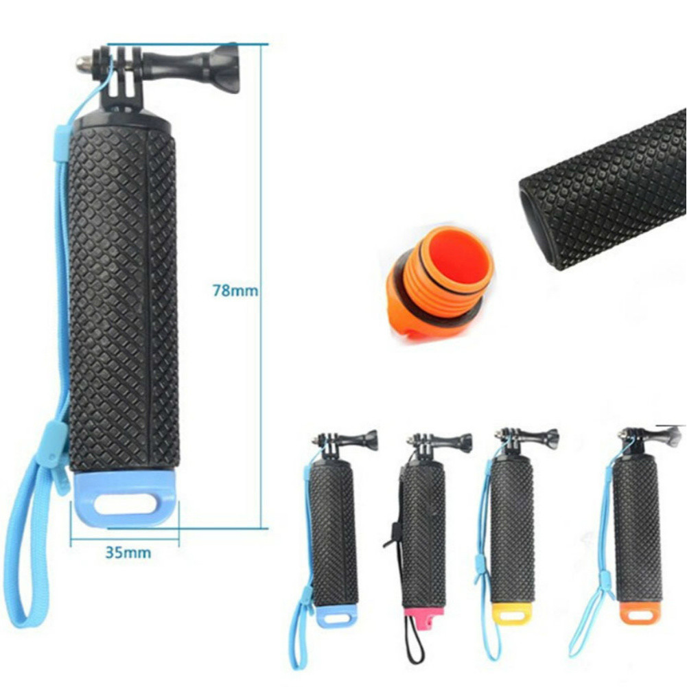 Float Hand Grip Buoyancy Rod Pole Stick Monopod Tripod for Gopro Go Pro Hero9 8 7 6 5 4 3  Xiomi Yi 
