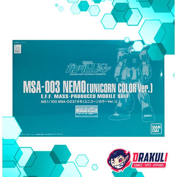 BANDAI Plamo MG MSA-003 Nemo (Unicorn Color Ver.)