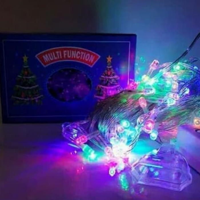 Lampu Natal LED / Lampu Tumbrl Lampu Hias Kelap Kelip 10 Meter 10M