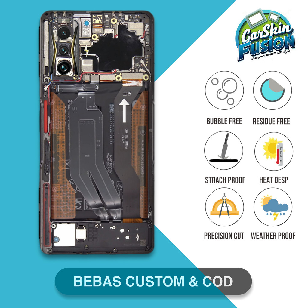 Garskin Skin Poco F4 GT teardown mesin Anti-Scratch Protector Case | by Fusion Kode - oHL