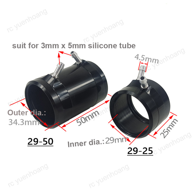 1PCS B29 Brushless Motor Metal Water Cooling Jacket Cover Heatsink for RC Boat TP ETTI MONO1/MINI Se