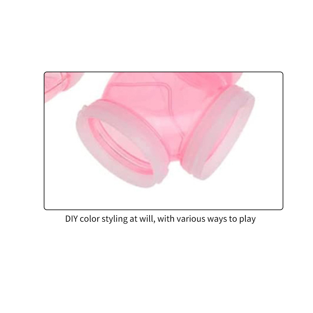 8pcs Hamster Tunnel Assembly Pipe Set Retrofit External DIY Pipe Small Pet Sports Pipeline Playing P