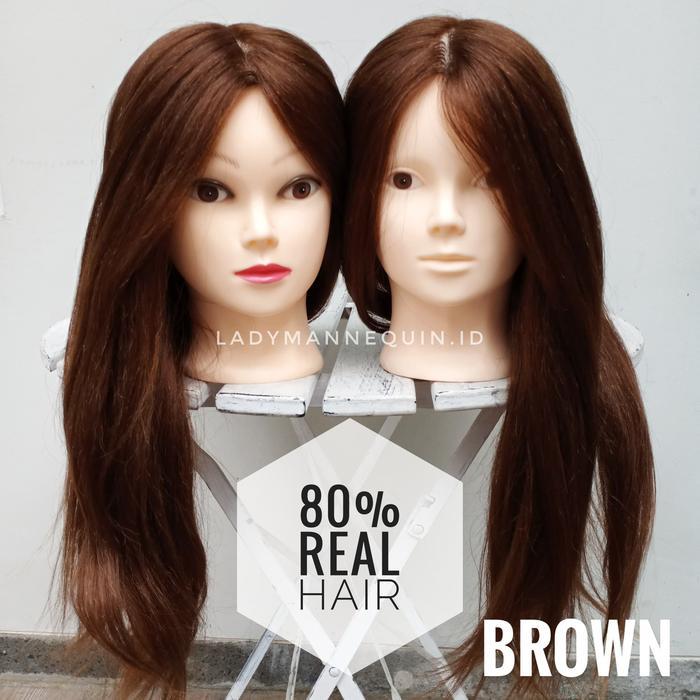 Lady Mannequin (Lucy) Manekin Rambut Kepala / Patung Rambut / Patung Sanggul / Kepala Patung Rambut