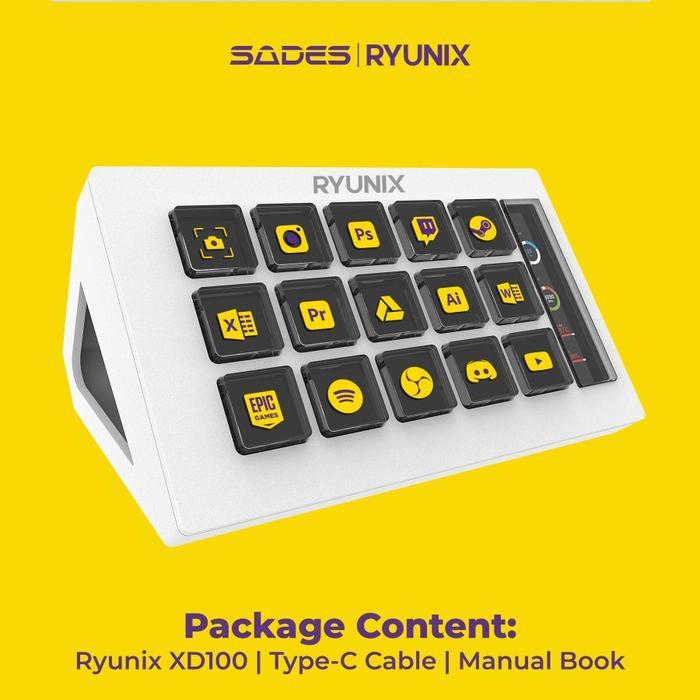 Sades Ryunix Xd100 / Xd-100 Stream Deck Control Pad