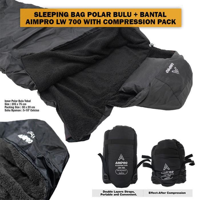 Sleeping Bag Aimpro Polar Bulu Tebal