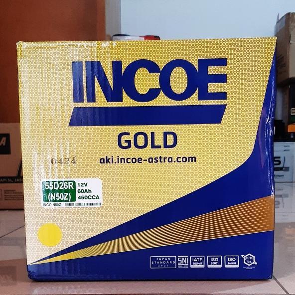 Aki Mobil Colt Diesel, Timor, Kijang Kapsul Incoe Gold N50Z Aki Basah