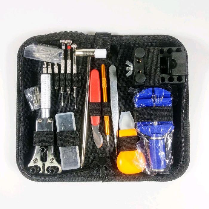 Obeng Set Peralatan Reparasi Jam Tangan Lengkap Watch Repair Tool Kit
