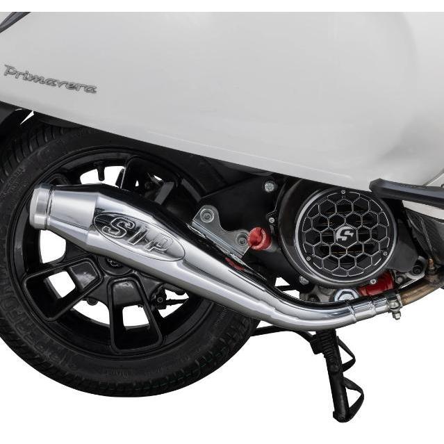 ASLI SIP performance exhaust Knalpot Vespa LX S Sprint Primavera 3v iget abs - CHROME READY STOCK