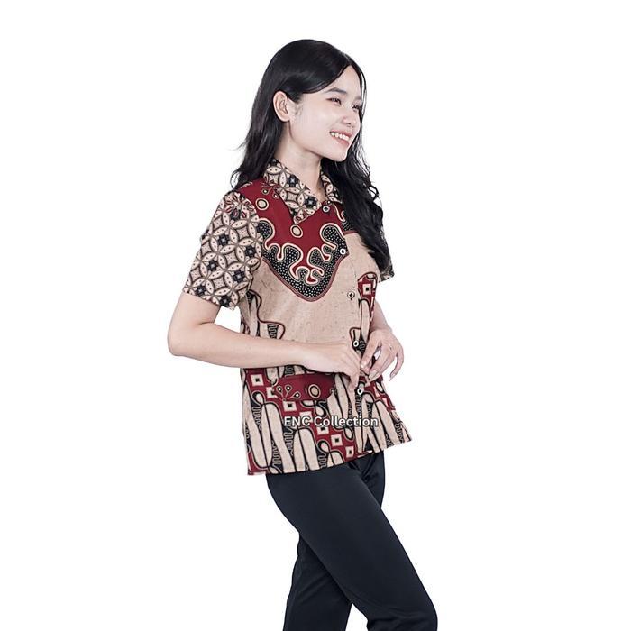 eyys- Blouse Batik Paradise - Atasan Modern - Batik Couple - Batik Wanita - Blouse Batik -