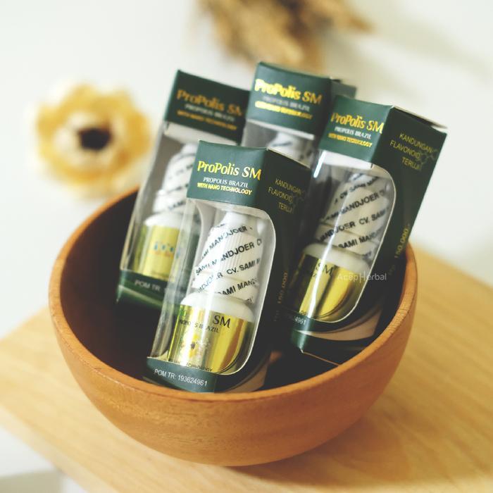 qgk4- Propolis Sm Untuk Benjolan Leher Badan Tangan Gondok Kelenjar Getah Bening Ganglion