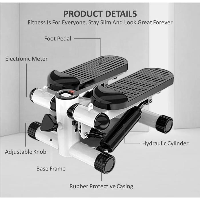 ypjc- Stepper Untuk Rumah Tangga-Silent Stepper Mini Alat Fitness Kaki Olahraga