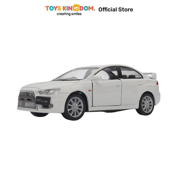 Toys Kingdom Top Gear Kinsmart 1:36 Diecast Mitsubishi Lancer Evolution X Random Miniatur Mobil