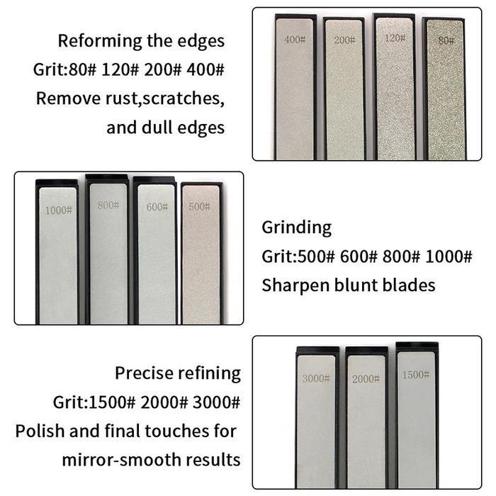 Batu Asah Asahan Pisau Diamond Sharpening Plate Apex System Edge Pro Original