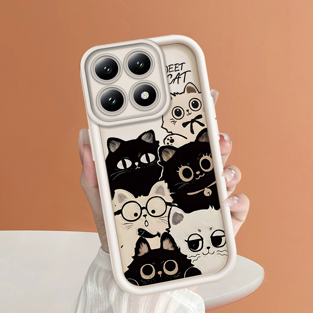Casing Hp Untuk Xiaomi Mi 14T 5G Phone Case Lembut Cassing Kucing Kesing 3885