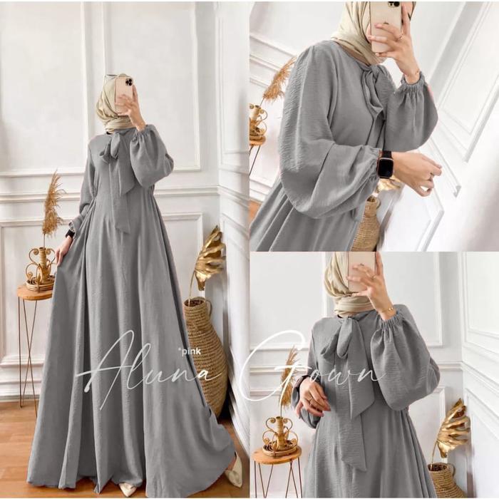 Gamis Aluna Gown Dress Wanita