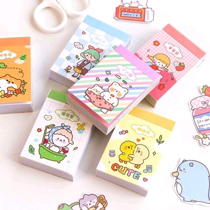 stiker buku mini anti air / stiker botol