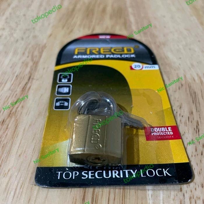Gembok kuning pres FREED 20 MM gembok koper 20mm