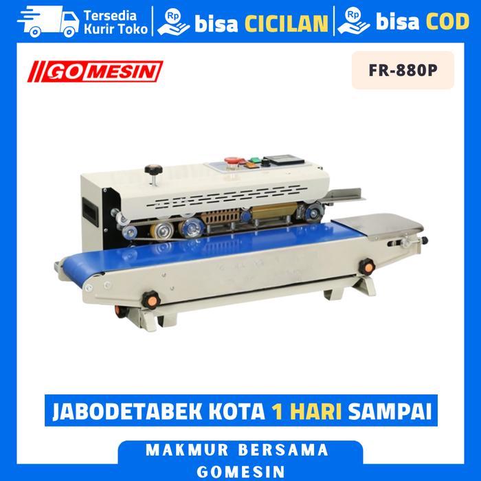 CONTINUOUS BAND SEALER GOMESIN FR 880 HORIZONTAL MESIN PRESS SEGEL FR-800P