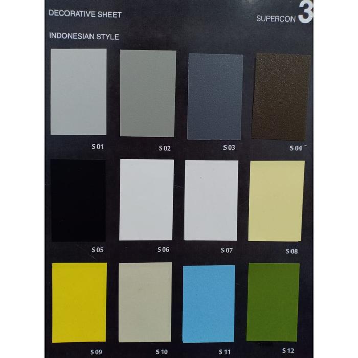 Ada Stok SUPERCON SHEET PUTIH POLOS KILAP WHITE GLOSSY PUTIH GLOS ( PVC SHEET ) PUTIH KILAP PUTIH