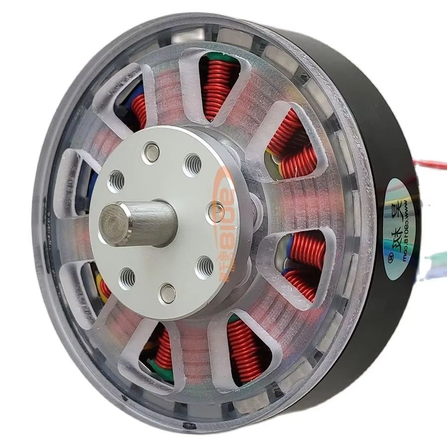 DC24V 100W 36V 200W Disc 18N20P DC Brushless Motor Permanent Magnet Outer Rotor Motor Hub Motor DIY