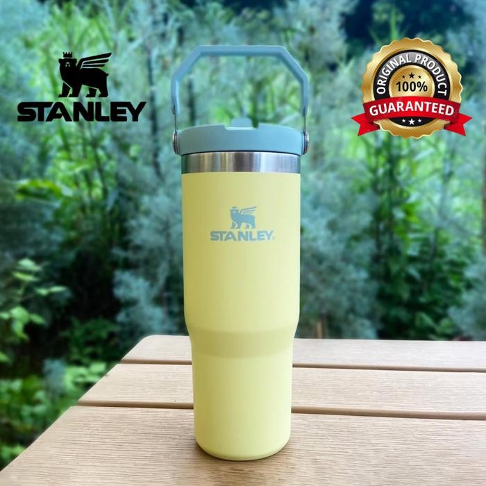 Ready Tumbler Original Stanley 100% The Iceflow 30oz Flip Straw 2.0 Pomelo 887ml