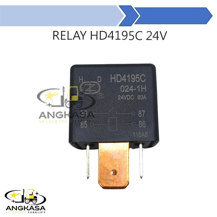 Relay HD4195C 24V DC Forklift Relay 24 Volt 80 Amper Starter Lampu Forklift Relay
