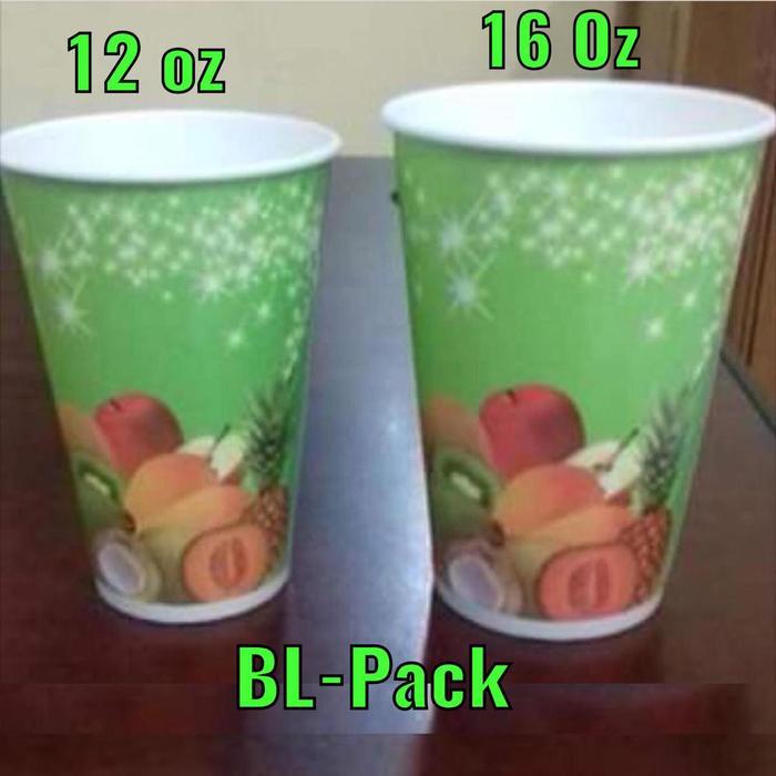 paper cold cup 12 oz tanpa tutup