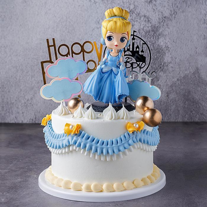 Topper Cinderella/Topper Princess/Topper Figure Lucu/Hiasan Kue